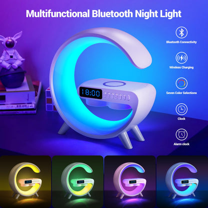 Lampara G Luz Led Rgb Speaker Recargable