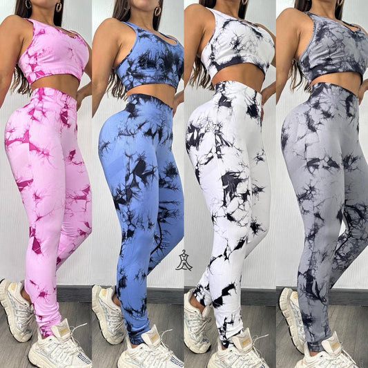 Set deportivo tie dye, levanta cola